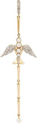 X Temperley London Yellow Gold, Pearl And Diamond Lovebirds Charm-AA