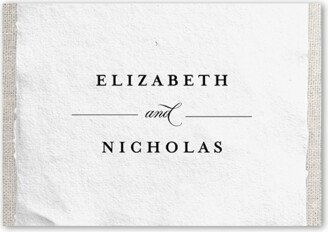 Enclosure Cards: Patterned Paper Wedding Enclosure Card, Beige, Matte, Signature Smooth Cardstock, Square