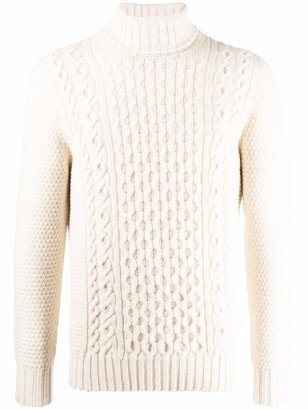 Roll Neck Wool Jumper-AA