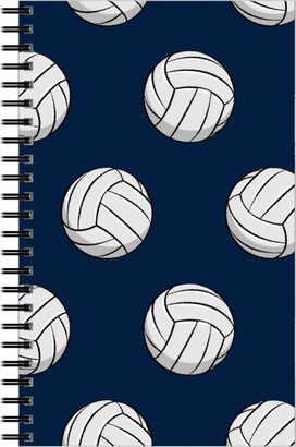 Notebooks: Volleyball - Blue Notebook, 5X8, Blue