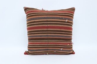 Designer Pillows, Turkish Kilim Pillow, Personalized Gift, Red Cushion Case, Striped Cushion, Suzani Pillow Cover, 7305