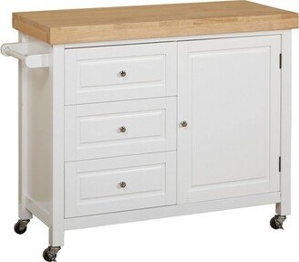 Monterey Kitchen Cart White - Buylateral