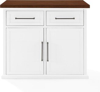 Furniture Bartlett 42 Wood Top Kitchen Island