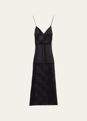 Rayure Tri Crochet Maxi Dress