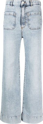 St. Monica high-waisted flared jeans
