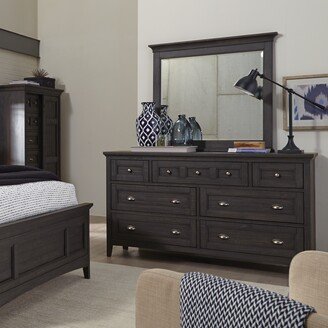 Magnussen Home Furnishings Westley Falls Relaxed Traditional Graphite 7 Drawer Dresser