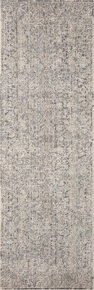 Amber Lewis x Loloi Alie Ale-01 2'7 x 10' Runner Area Rug - Gray, Mist