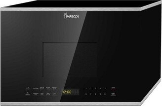 Impecca 1.4 Cu Ft, 24-Inch, Over the Range Microwave, 2 Speed 300 CFM Ventilation Fan- Stainless steel