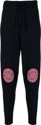 Smiley Face-Motif Track Pants