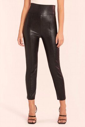 Romana Faux Leather Pull-On Pants In Black