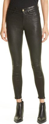 Le High Waist Crop Leather Pants