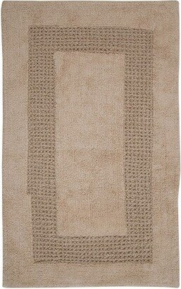 Skid Resistant Functional Bath Rug 21 x 34 Natural