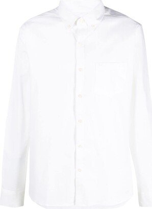 Button-Down Collar Cotton Shirt