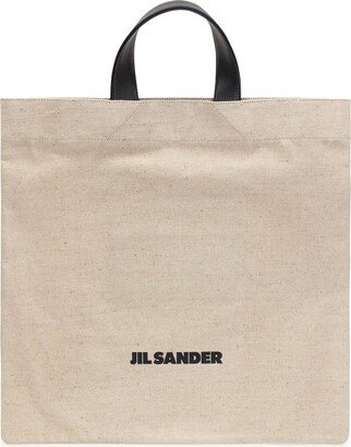 Logo Printed Square Shape Tote Bag