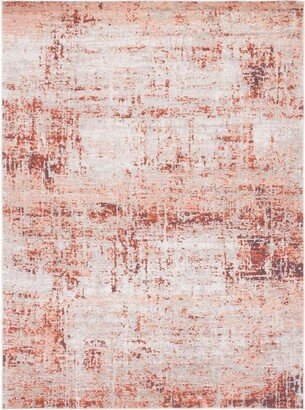 Madison MAD819 Power Loomed Area Rug - Rust/Gray - 5'5x7'7