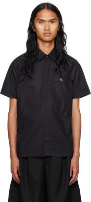 Black Embroidered Shirt