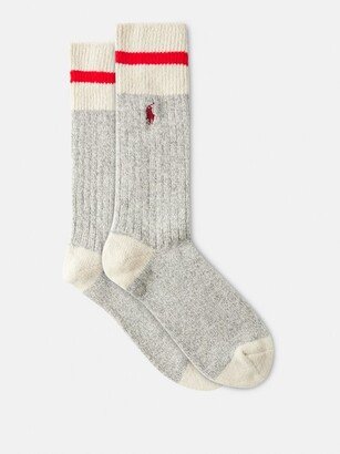Hiker Ribbed Wool-blend Socks