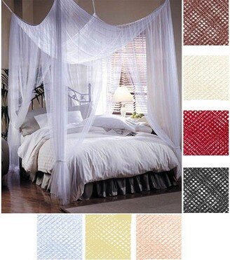 Precision Series Woven Polyester Four-Point Bed Canopy