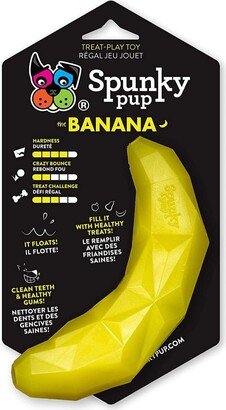 Spunky Pup Banana Treat Dog Toy | Fill with Healthy Treats for a Challenge | Floats | For Small Dogs