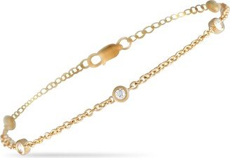 Non Branded LB Exclusive 14K Yellow Gold 0.20 ct Diamond Bracelet