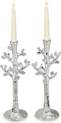 Set of 2 Tree of Life Candlestick Holders