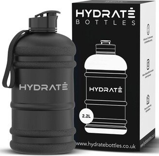 HYDRATE 74oz Jug Half Gallon Water Bottle, XL, Matte Black