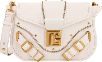 Logo Plaque Foldover Top Shoulder Bag-AA