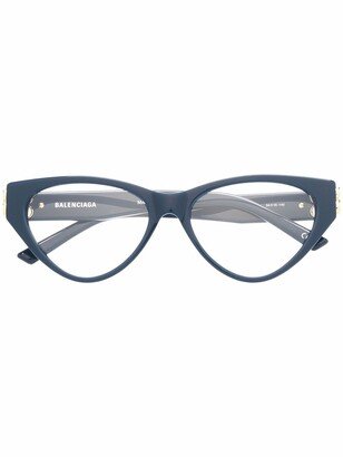 Balenciaga Eyewear Double B logo cat-eye glasses