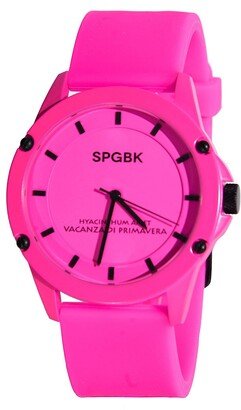 Forever Pink Silicone Strap Watch, 44mm