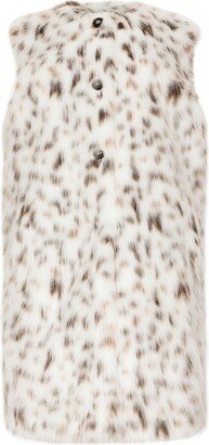 Leopard Print Faux-Fur Gilet