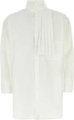 Pleated Detail Buttoned Shirt