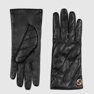 Blondie leather gloves