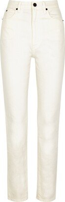 Beatnik White Slim-leg Jeans