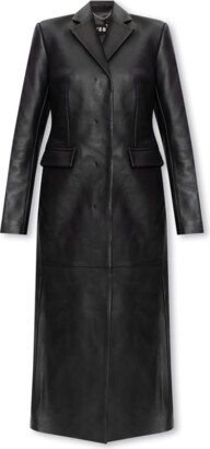 Leather Coat - Black