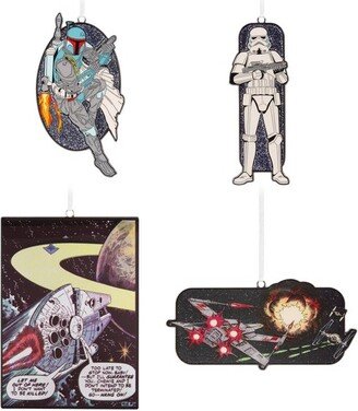 Star Wars Metal Christmas Tree Ornament Set 4pc