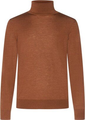 Roll-Neck Knit Jumper-AS