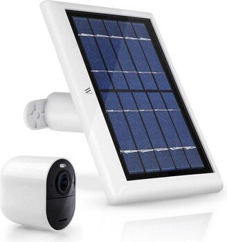 Wasserstein Solar Panel Compatible with Arlo Ultra/Ultra 2, Arlo Pro 3/Pro 4 and Arlo Floodlight Only with 13.1ft Cable (1 Pack, White)