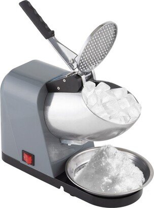 Great Northern Popcorn 2.4 lbs per minute Electric Three-Blade Snow Cone Machine - 170W Ice Shaver Countertop Crushed Ice Maker - Gray