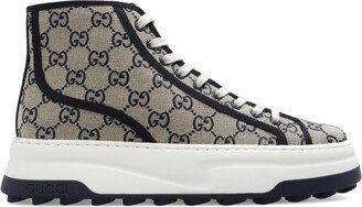 GG Round Toe Lace-Up Sneakers