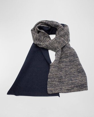 Men's Jersey Colorblock Cashmere Scarf