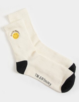 RSQ x Smiley Smile More Womens Socks