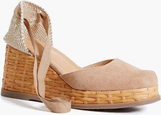 Toastado Tina Suede Wicker Espadrilles