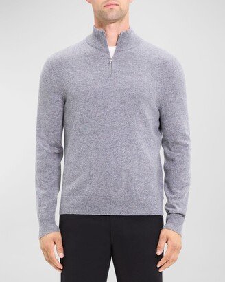 Men's Hilles Quarter-Zip Cashmere Sweater