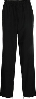 Zip-Cuffs Straight-Leg Trousers