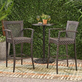 Farley Outdoor Wicker Barstool