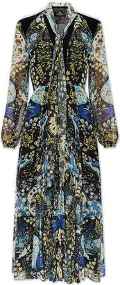 Floral-Pattern Long Sleeved Dresses