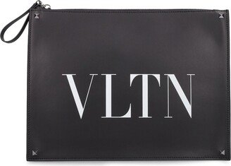 VLTN leather pouch