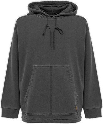 Logo Patch Drawstring Hoodie-AL