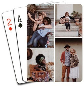 Playing Cards: Gallery Of Four Overlap Playing Cards, Multicolor