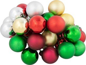 Northlight 6.75 Traditional Colors Shatterproof Ball Ornament Christmas Pick